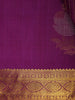 Magenta Striped Woven Kanchipuram Silk Saree - Diadem