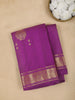 Magenta Purple Annapakshi Motif Pure Kanchipuram Silk Saree - Diadem