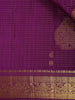 Magenta Purple Annapakshi Motif Pure Kanchipuram Silk Saree - Diadem