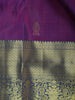 Purple Floral Butta Pure Kanchipuram Silk Saree - Diadem