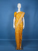 Majestic Mustard Yellow Floral Design Banarasi Silk Saree - Diadem