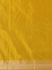Majestic Mustard Yellow Floral Design Banarasi Silk Saree - Diadem