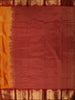 Mango Yellow Paisley Butta Zari Woven Design Pure Kanchipuram Silk Saree with Contrast Zari Border