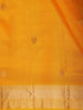 Marigold Mustard Yellow Butta Zari Woven Design Kanchipuram Silk Saree with Zari Border