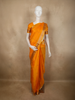 Marigold Mustard Yellow Butta Zari Woven Design Kanchipuram Silk Saree with Zari Border
