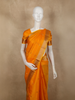 Marigold Mustard Yellow Butta Zari Woven Design Kanchipuram Silk Saree with Zari Border