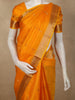 Marigold Mustard Yellow Butta Zari Woven Design Kanchipuram Silk Saree with Zari Border