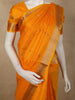 Marigold Mustard Yellow Butta Zari Woven Design Kanchipuram Silk Saree with Zari Border