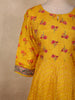 Marigold Mustard Yellow Floral Printed Design Cotton Salwar Suit with Dupatta