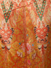 Marigold Orange Floral Printed and Stone Embellished Design Raw Silk Bridesmaid Lehenga Choli with Matching Dupatta