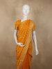 Marigold Yellow Butta Zari Woven Design Banarasi Silk Designer Saree with Designer Border