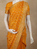 Marigold Yellow Butta Zari Woven Design Banarasi Silk Designer Saree with Designer Border