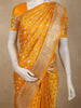 Marigold Yellow Butta Zari Woven Design Banarasi Silk Designer Saree with Designer Border
