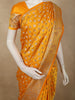 Marigold Yellow Butta Zari Woven Design Banarasi Silk Designer Saree with Designer Border