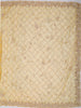 Marigold Yellow Checked Pattern Sequins and  Beads Embroidered Design Net Party Wear Saree with Designer Border