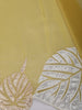 Marigold Yellow Solid Woven Design Pure Tissue Silk Fancy Saree with Leaf Thread Work Border