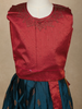 Maroon And Teal Blue Zari Woven Raw Silk Pattu Pavadai with Dupatta