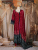 Maroon Bandhani Printed Design Crepe Palazzo Suit with Dupatta