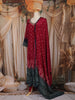 Maroon Bandhani Printed Design Crepe Palazzo Suit with Dupatta