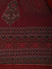 Maroon Bandhani Printed Georgette Saree With Contrast Border