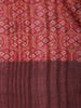 Maroon Bandhani Printed Tussar Silk Saree