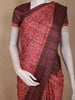 Maroon Bandhani Printed Tussar Silk Saree