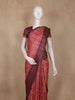 Maroon Bandhani Printed Tussar Silk Saree