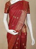 Maroon Butta Woven Design Art Silk Saree with Gold Zari Border
