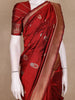 Maroon Butta Woven Design Pure Banarasi Saree