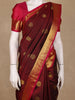 Maroon Butta Woven Design Pure Kanchipuram Silk Saree