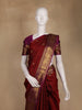 Maroon Butta Woven Design Pure Kanchipuram Silk Saree