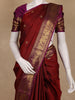 Maroon Butta Woven Design Pure Kanchipuram Silk Saree