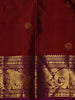 Maroon Butta Woven Design Pure Kanchipuram Silk Saree