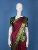 Maroon Butta Woven Design Pure Kanchipuram Silk Saree