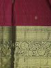 Maroon Butta Woven Design Pure Kanchipuram Silk Saree