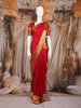 Maroon Butta Woven Design Pure Kanchipuram Silk Saree with Zari Woven Border