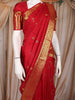 Maroon Butta Woven Design Pure Kanchipuram Silk Saree with Zari Woven Border