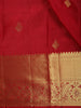 Maroon Butta Woven Design Pure Kanchipuram Silk Saree with Zari Woven Border