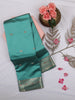 Aqua Green Butta Woven Design Soft Silk Saree