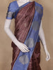 Maroon Checked Design Semi Tussar Saree