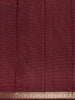 Maroon Checked Woven Pure Kanchipuram Silk Saree with Zari Border
