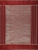 Maroon Checked Zari Woven Design Kanchipuram Silk Saree with Silver Zari Border