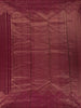 Maroon Floral And Stripes Woven Pure Kanchipuram Silk Saree With Zari Border