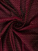 Maroon Floral And Stripes Woven Pure Kanchipuram Silk Saree With Zari Border
