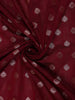 Maroon Floral Butta Art Silk Saree