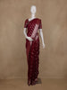 Maroon Floral Butta Art Silk Saree