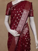 Maroon Floral Butta Art Silk Saree