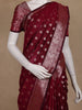 Maroon Floral Butta Art Silk Saree