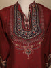 Maroon Floral Butta Design Silk Cotton Salwar Suit