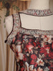 Maroon Floral Design Chiffon Palazzo Suit